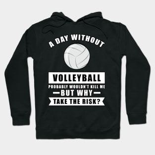 A day without Volleyball probably wouldn't kill me but why take the risk Hoodie